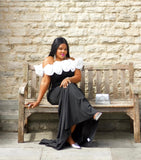 Rosette Multiway Fishtail Long Evening Dress