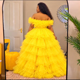 Ruffle Tulle 2 Piece Set | Crop Top & Maxi Skirt – Sunlight