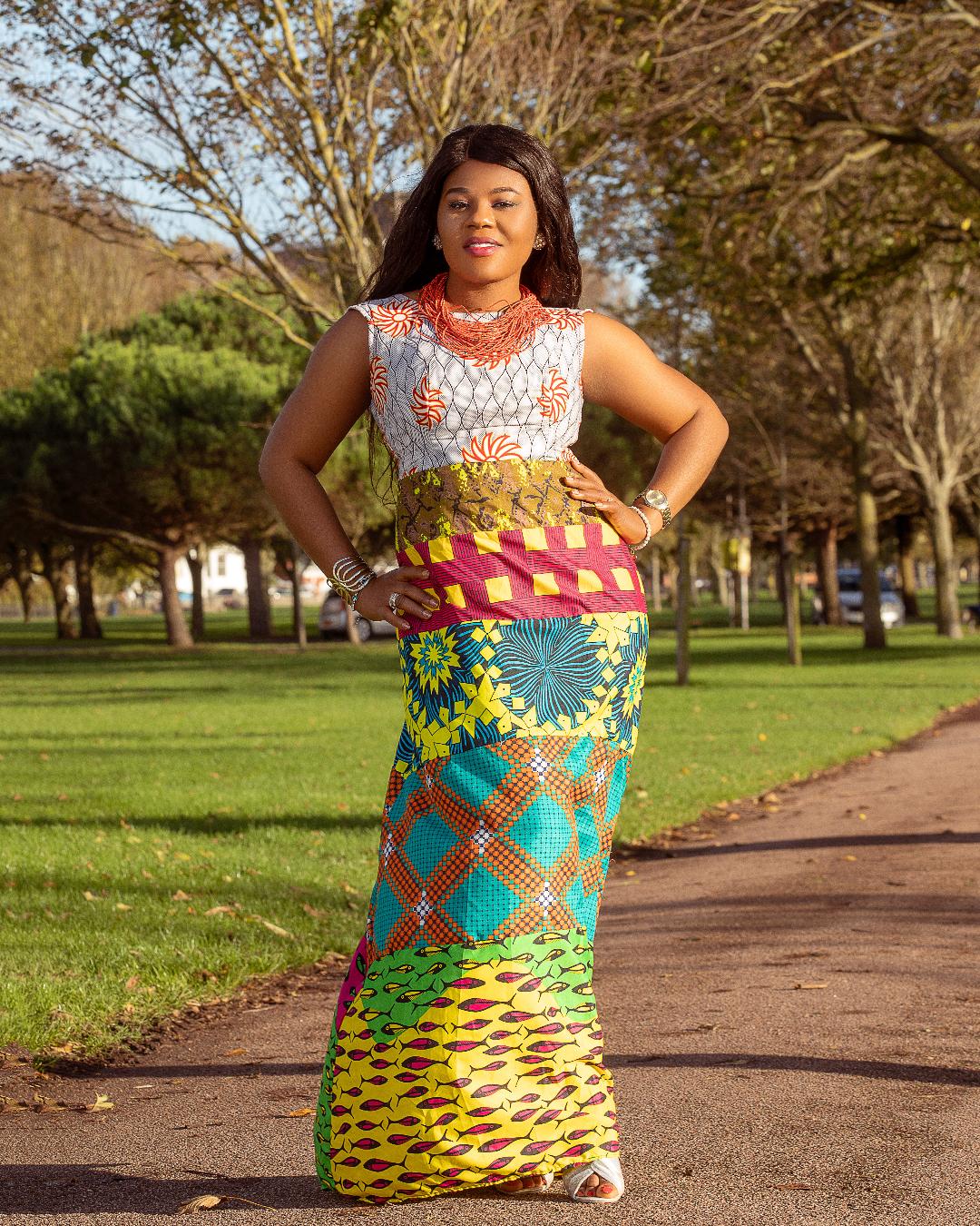 African Print Ankara Maxi Dress - Kayla - Jamii
