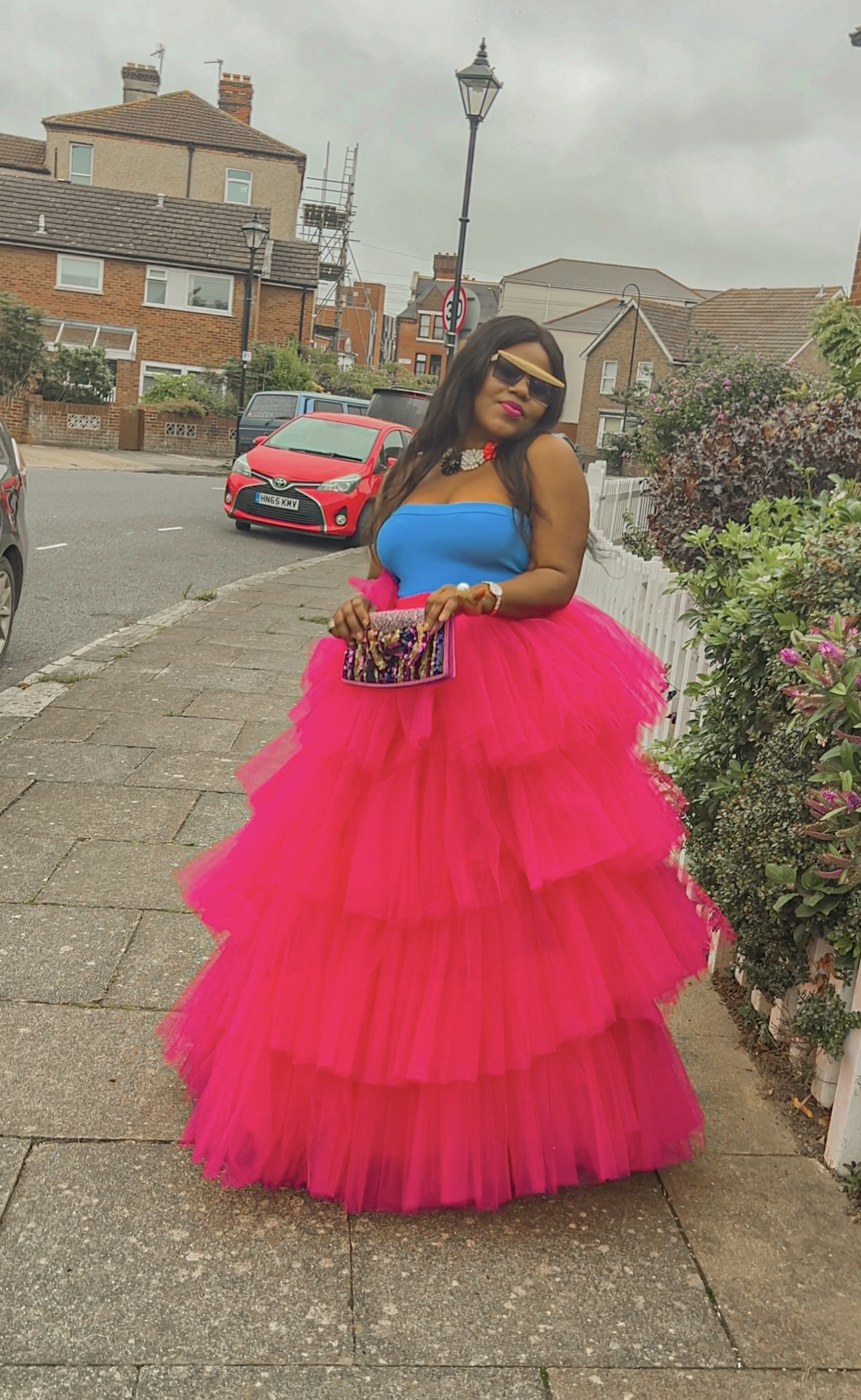 TIERED TULLE SKIRT/DRESS